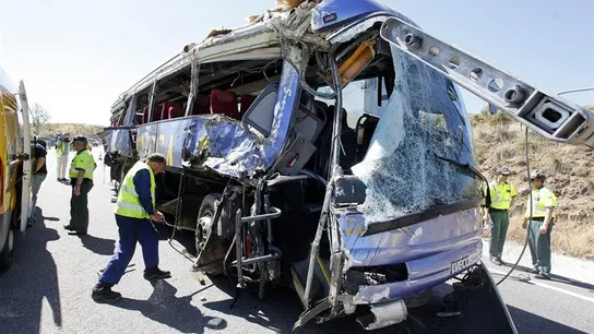 Accidente de autobús en Ávila Accidente de autobús en Ávila