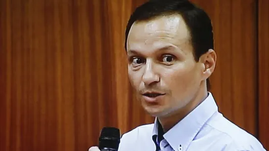 Imagen tomada de la pantalla de TV de la sala de prensa de la Audiencia Provincial de Córdoba Imagen tomada de la pantalla de TV de la sala de prensa de la Audiencia Provincial de Córdoba