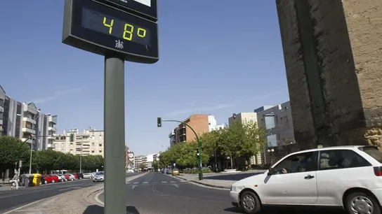Termómetro de una calle. Termómetro de una calle.