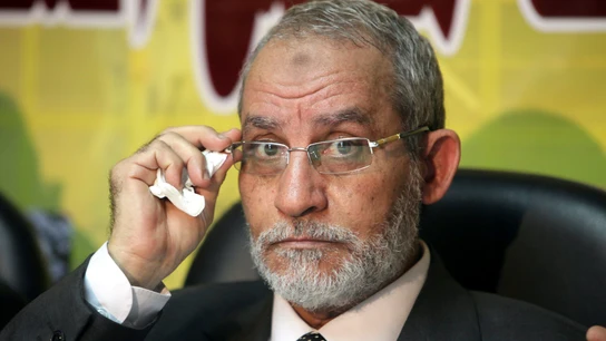 El líder de los Hermanos Musulmanes, Mohamed Badia. El líder de los Hermanos Musulmanes, Mohamed Badia.