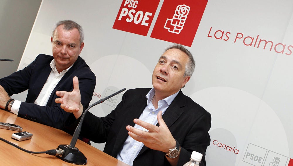 Pere Navarro en la rueda de prensa en Las Palmas de Gran Canaria 