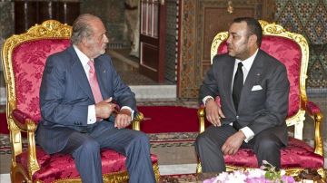 Don Juan Carlos con Mohamed VI en 2011