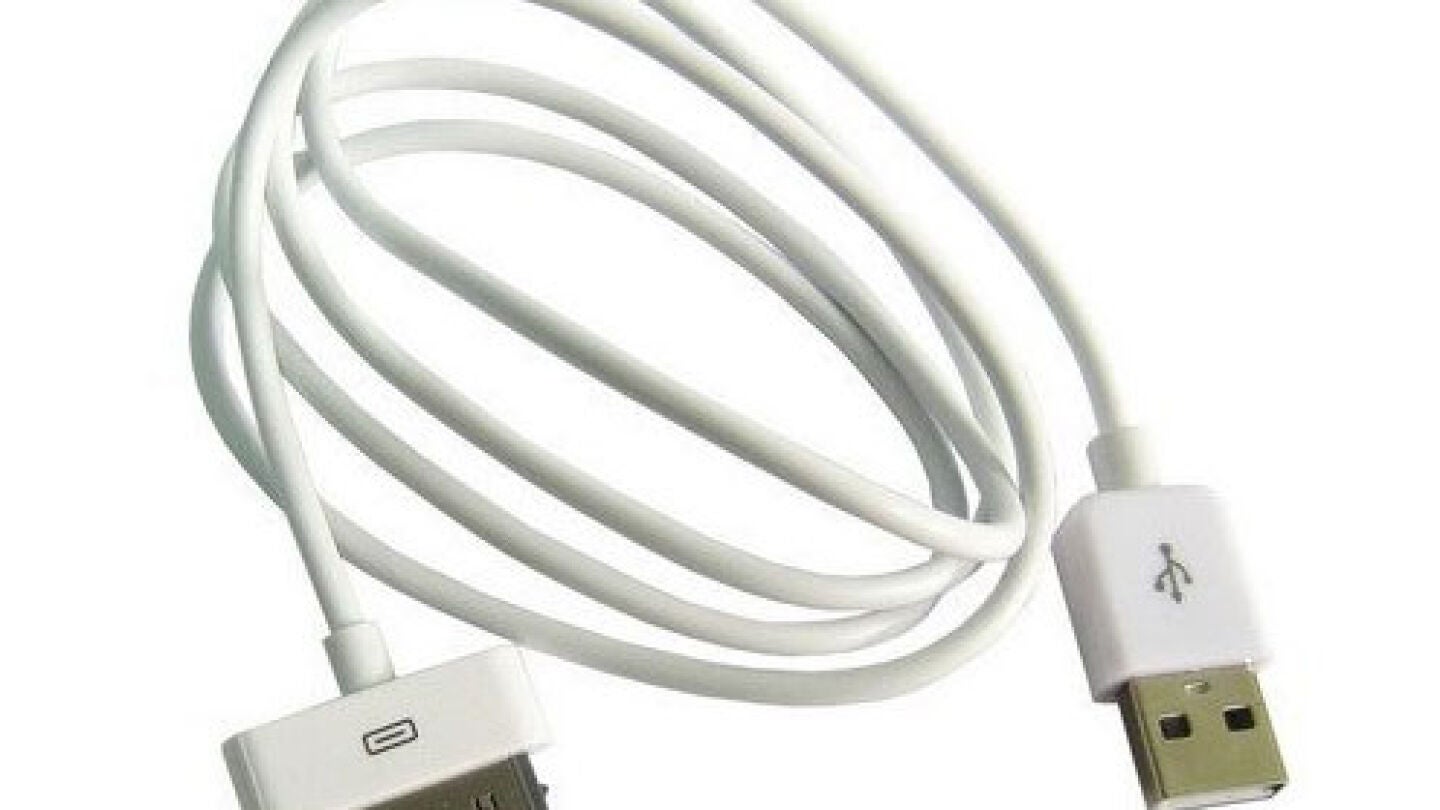 Imagen de un cable de iPhone