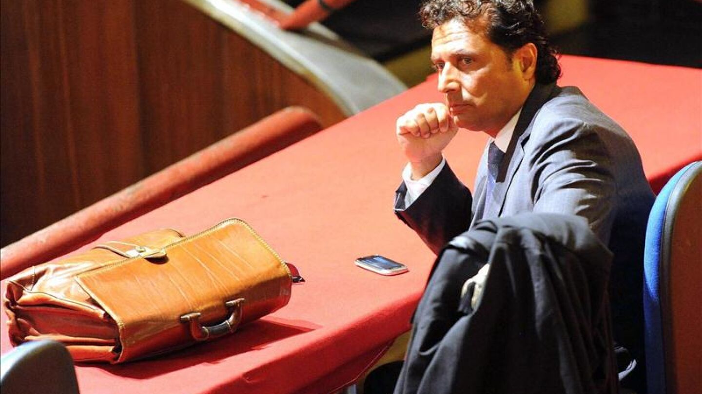 El capit&aacute;n del crucero Costa Concordia, Francesco Schettino,