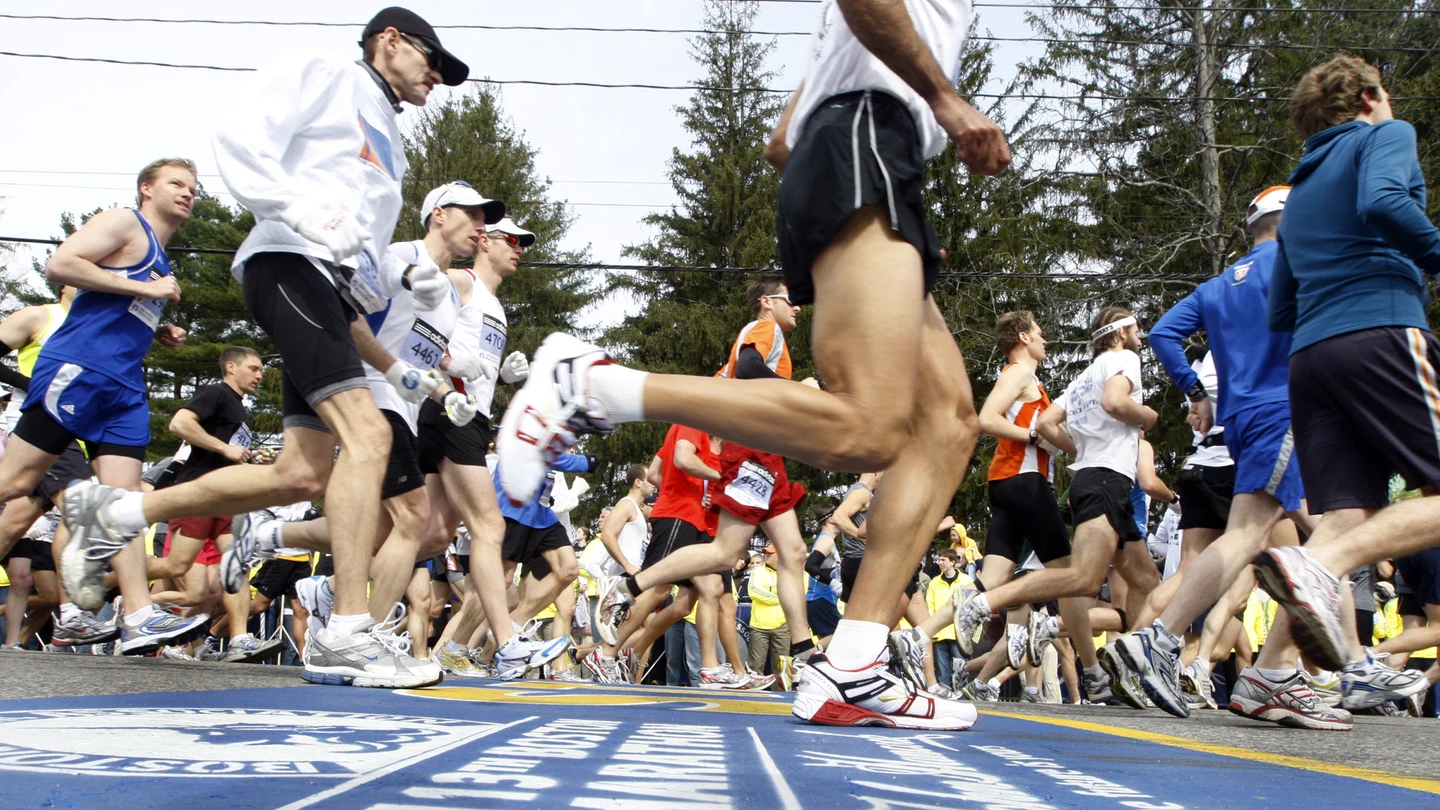 Corredores en una maratón Corredores en una maratón