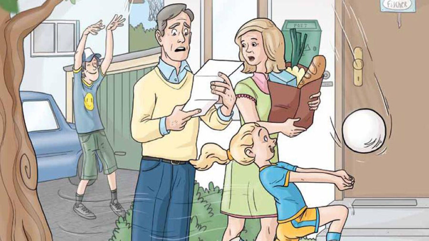 La familia Fischer ense&ntilde;a en un comic medidas de ahorro.