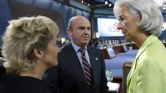 De Guindos, con Christine Lagarde De Guindos, con Christine Lagarde