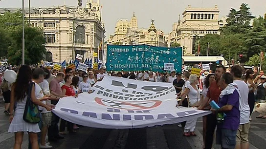 La marea blanca en las calles de Madrid La marea blanca en las calles de Madrid