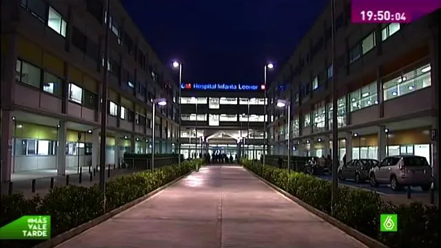 Hospital Infanta Leonor por la noche