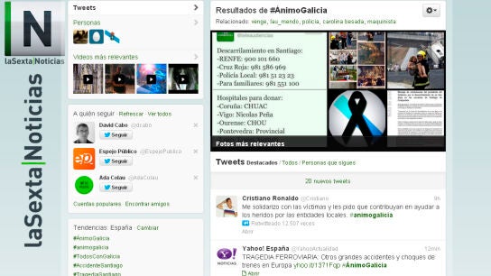Las redes sociales muestran su apoyo a las v&iacute;ctimas