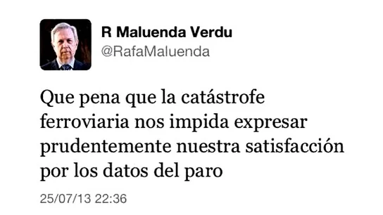 Imagen del mensaje en Twitter de Maluenda Imagen del mensaje en Twitter de Maluenda
