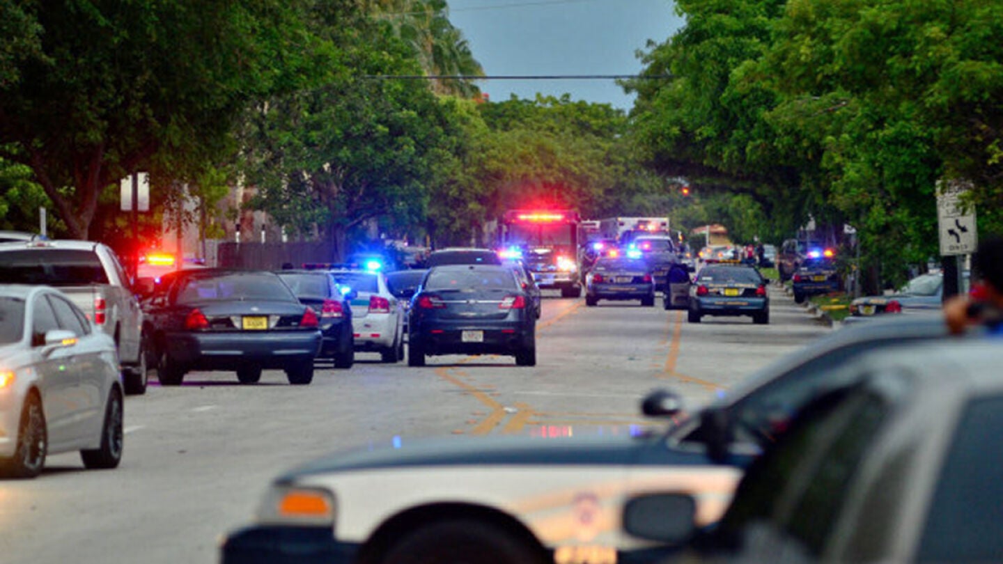 Coches de la Polic&iacute;a de Miami