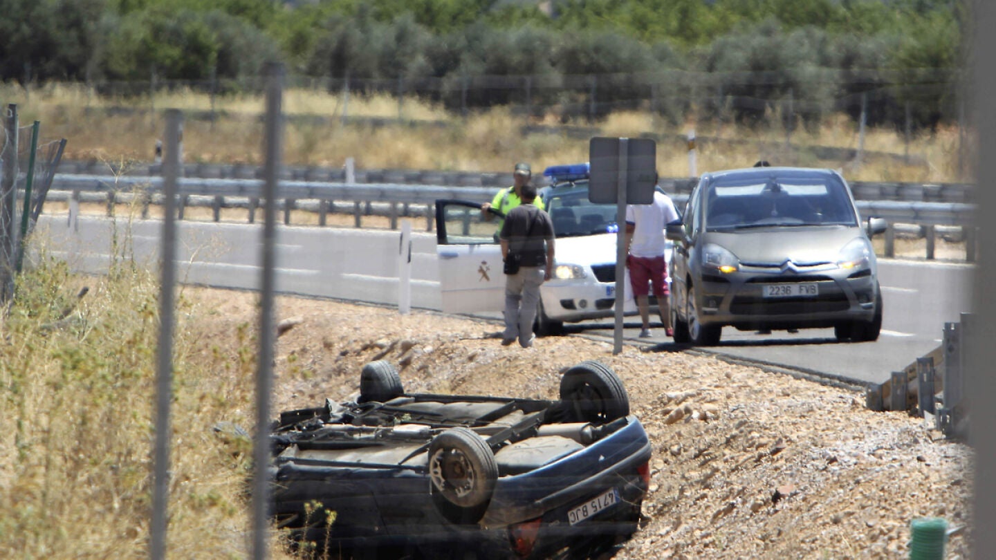 Accidente ocurrido en la autov&iacute;a CM-42.