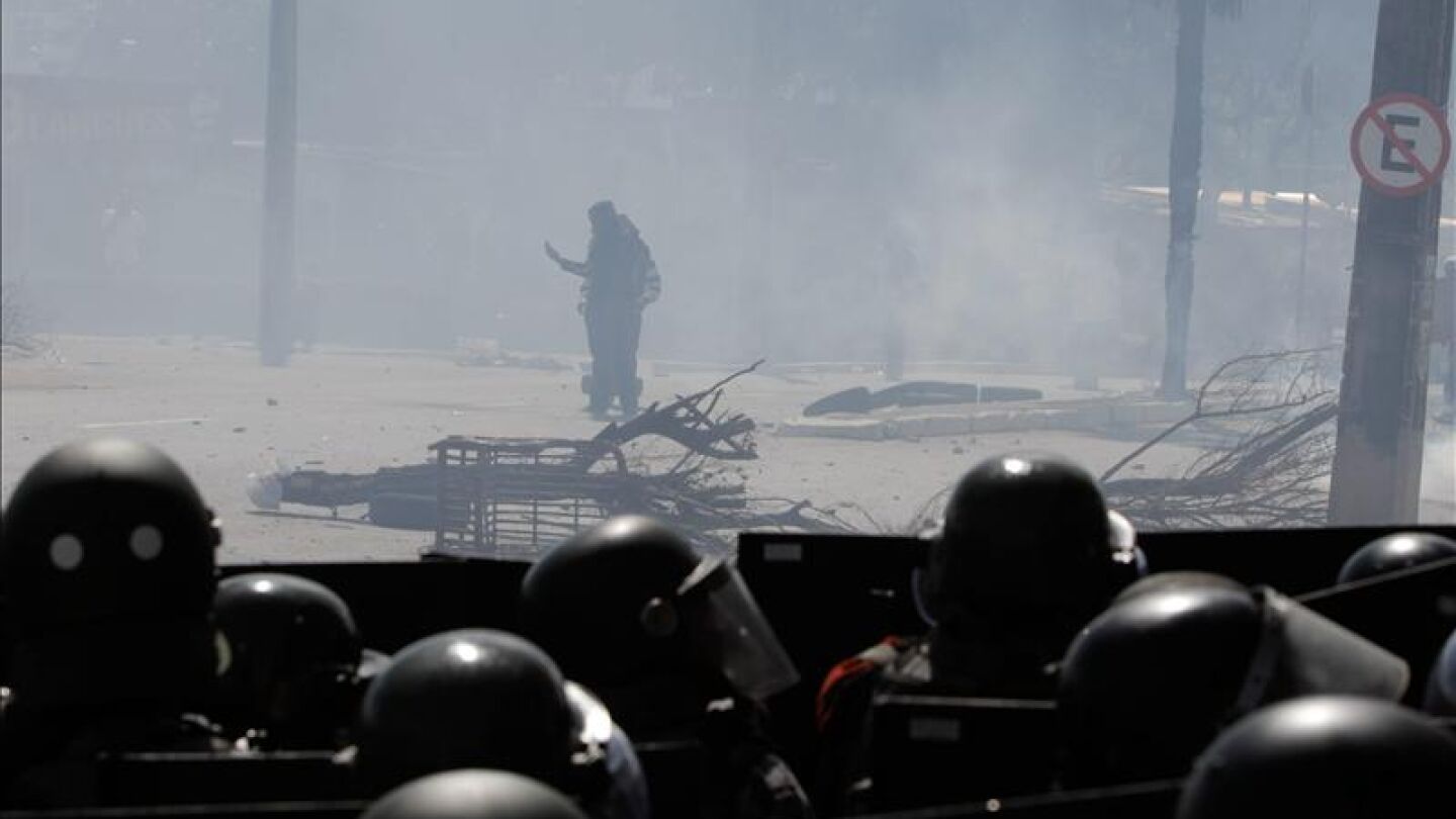 Protestas en Sao Paulo
