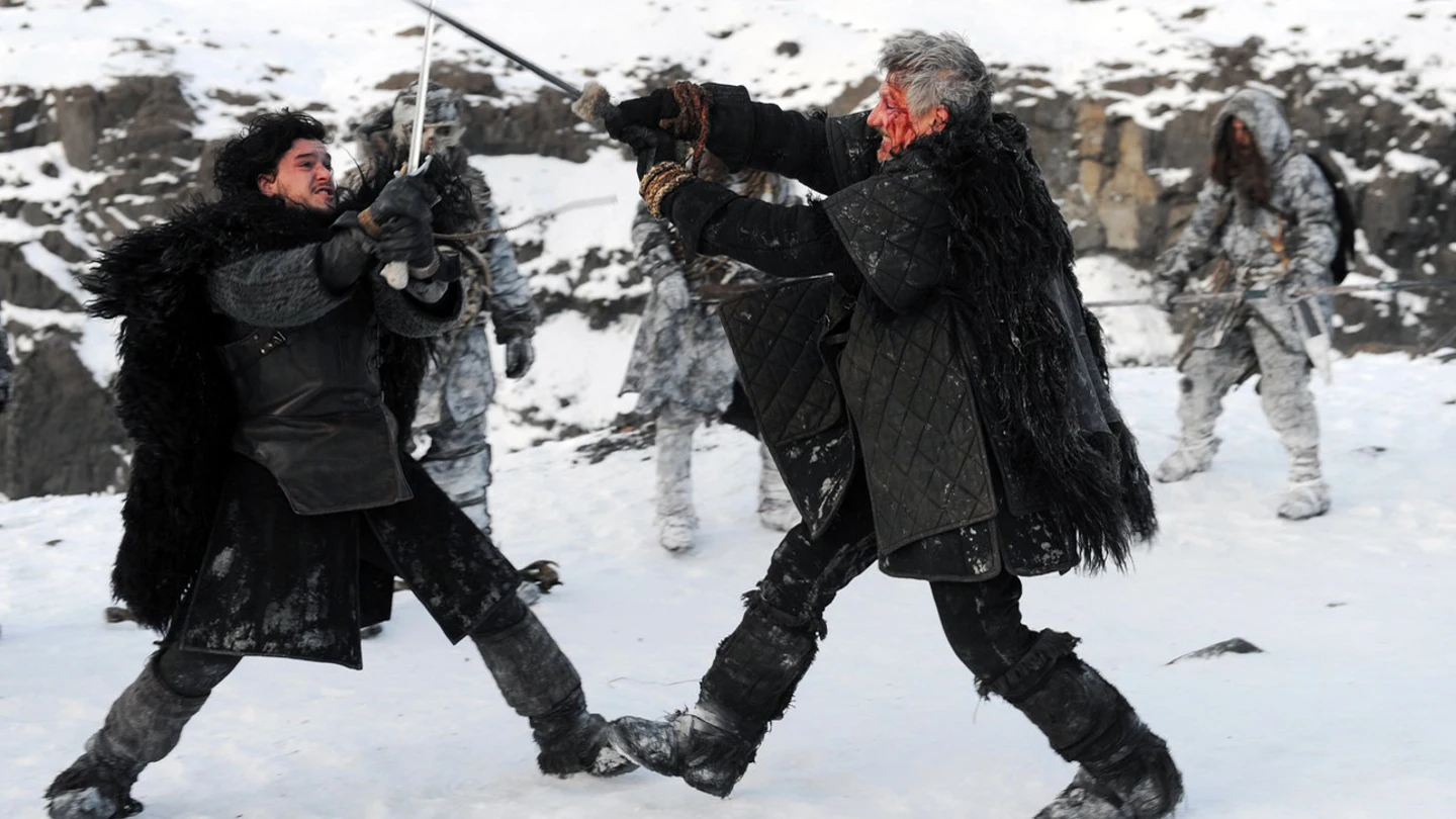 Jon Nieve y Qhorin Mediamano Jon Nieve y Qhorin Mediamano