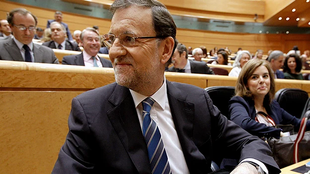 Rajoy se prepara para su comparecencia en el Senado Rajoy se prepara para su comparecencia en el Senado