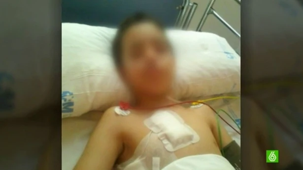 Niño de 11 años al que dispararon. Niño de 11 años al que dispararon.