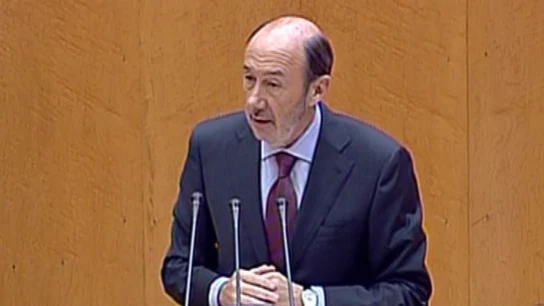 Rubalcaba en el Senado Rubalcaba en el Senado