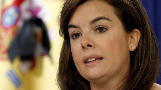 La vicepresidenta del Gobierno, Soraya S&aacute;enz de Santamar&iacute;a