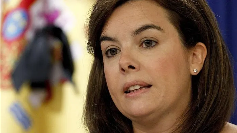 La vicepresidenta del Gobierno, Soraya S&aacute;enz de Santamar&iacute;a