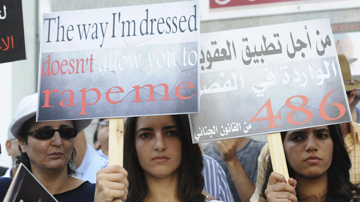 Protesta contra las violaciones en Marruecos Protesta contra las violaciones en Marruecos