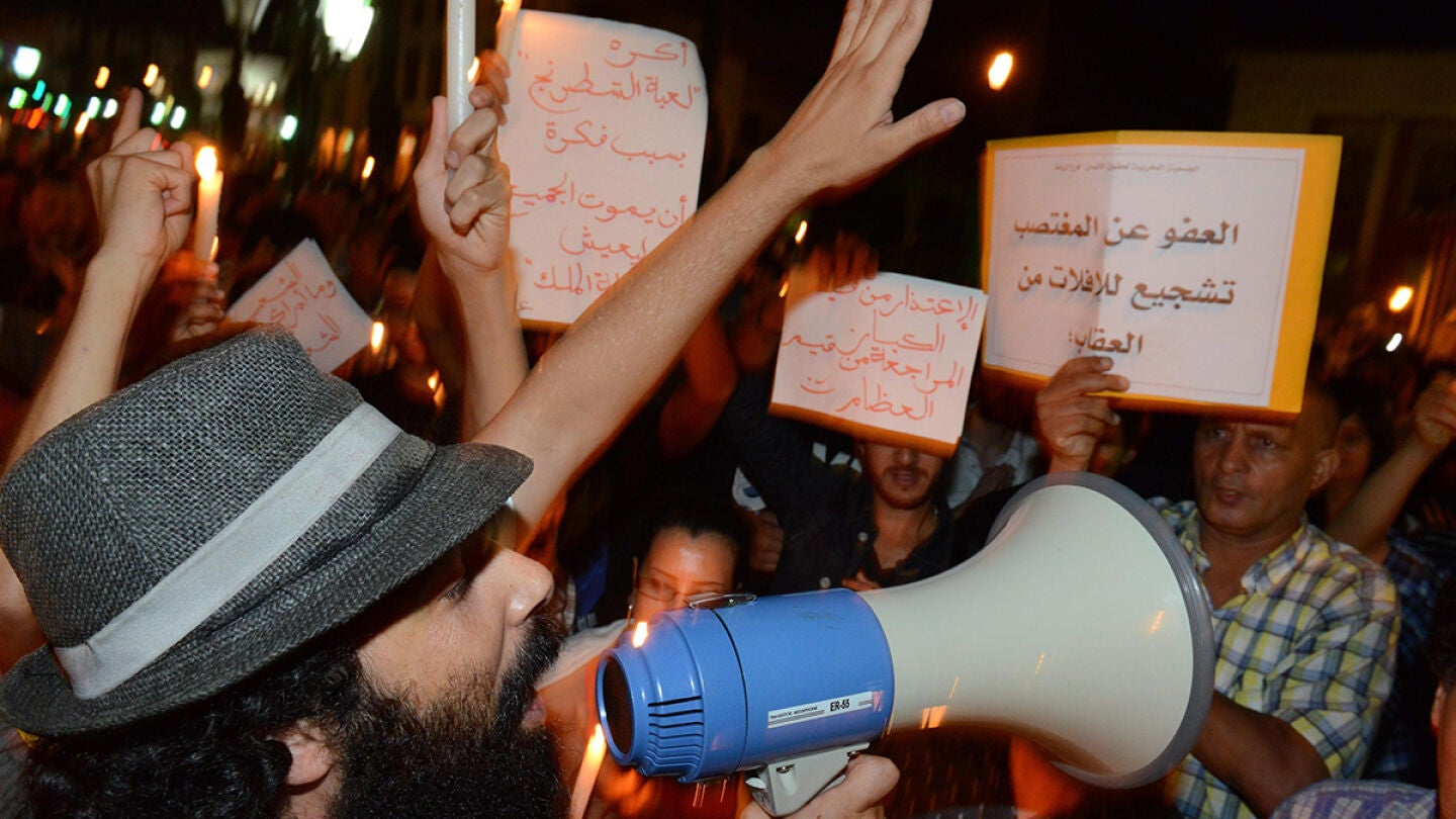 Las protestas en Rabat contrastan con el intento de 'pasar p&aacute;gina' del Gobierno marroqu&iacute; 