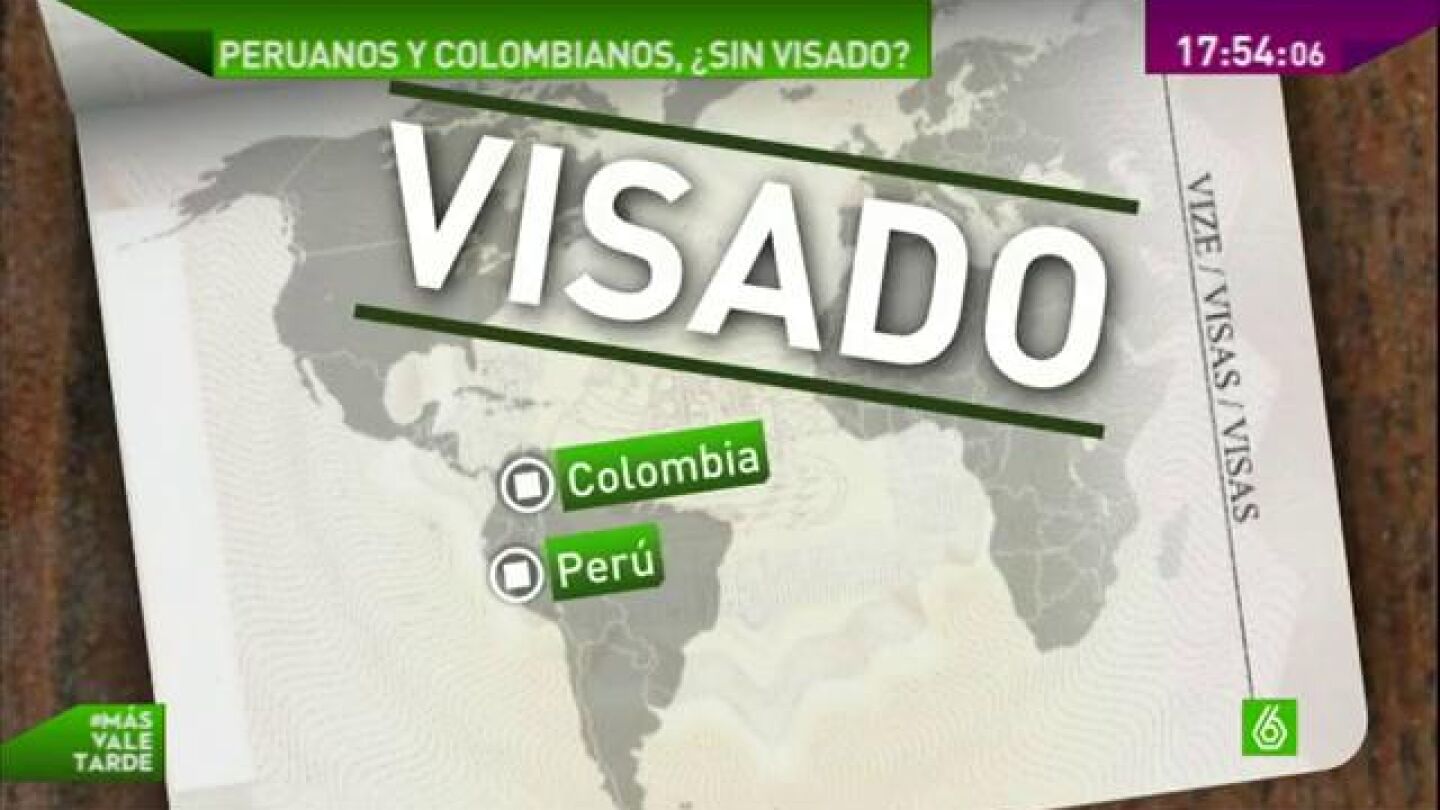 Peruanos y colombianos, &iquest;sin visado?