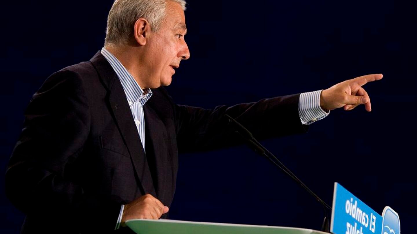 Javier Arenas durante un acto p&uacute;blico