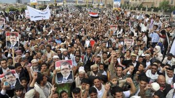 Manifestación a favor de Mursi