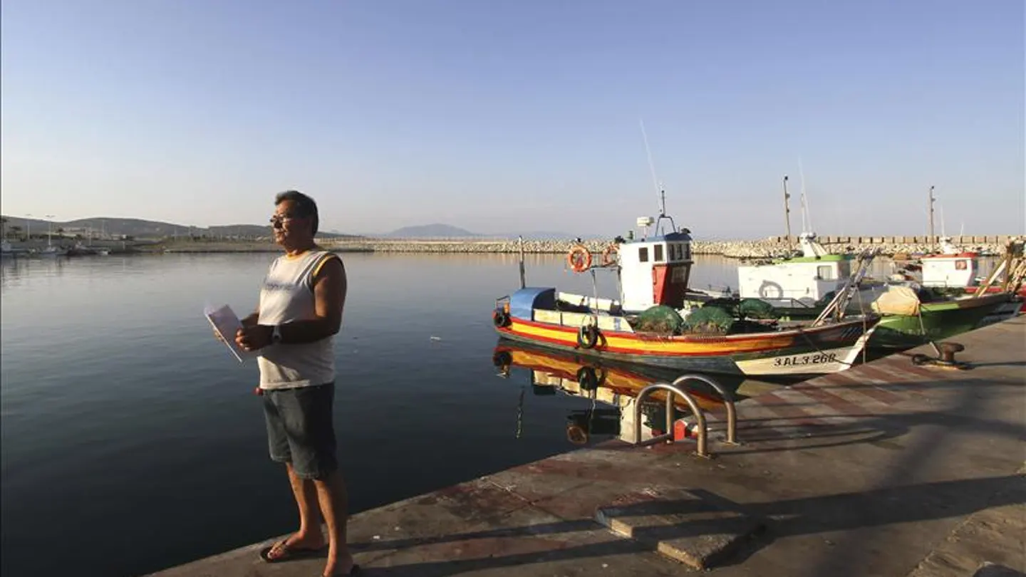 El patrón mayor de la Cofradía de Pescadores de la Línea de La Concepción, Leoncio Fernández El patrón mayor de la Cofradía de Pescadores de la Línea de La Concepción, Leoncio Fernández