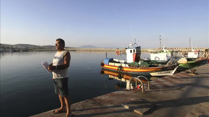 El patrón mayor de la Cofradía de Pescadores de la Línea de La Concepción, Leoncio Fernández El patrón mayor de la Cofradía de Pescadores de la Línea de La Concepción, Leoncio Fernández
