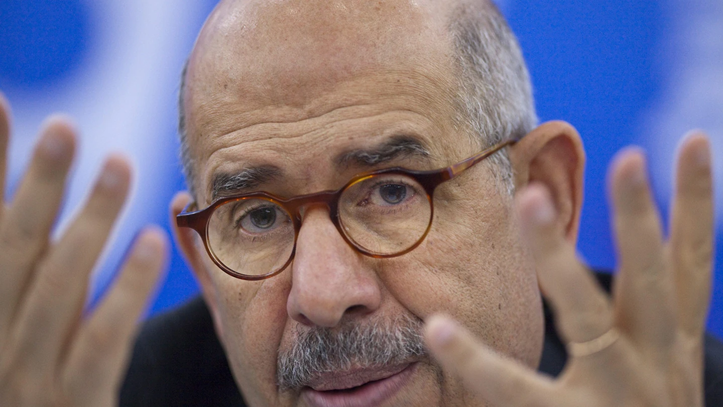 El premio Nobel de la Paz egipcio Mohamed el Baradei El premio Nobel de la Paz egipcio Mohamed el Baradei