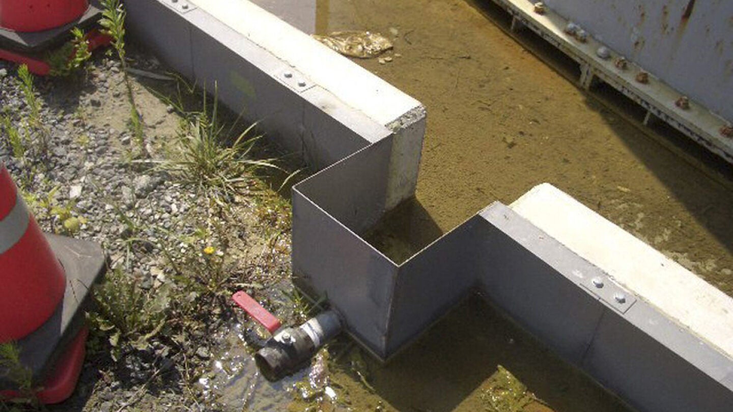 Fuga de agua radiactiva en la central de Fukushima.