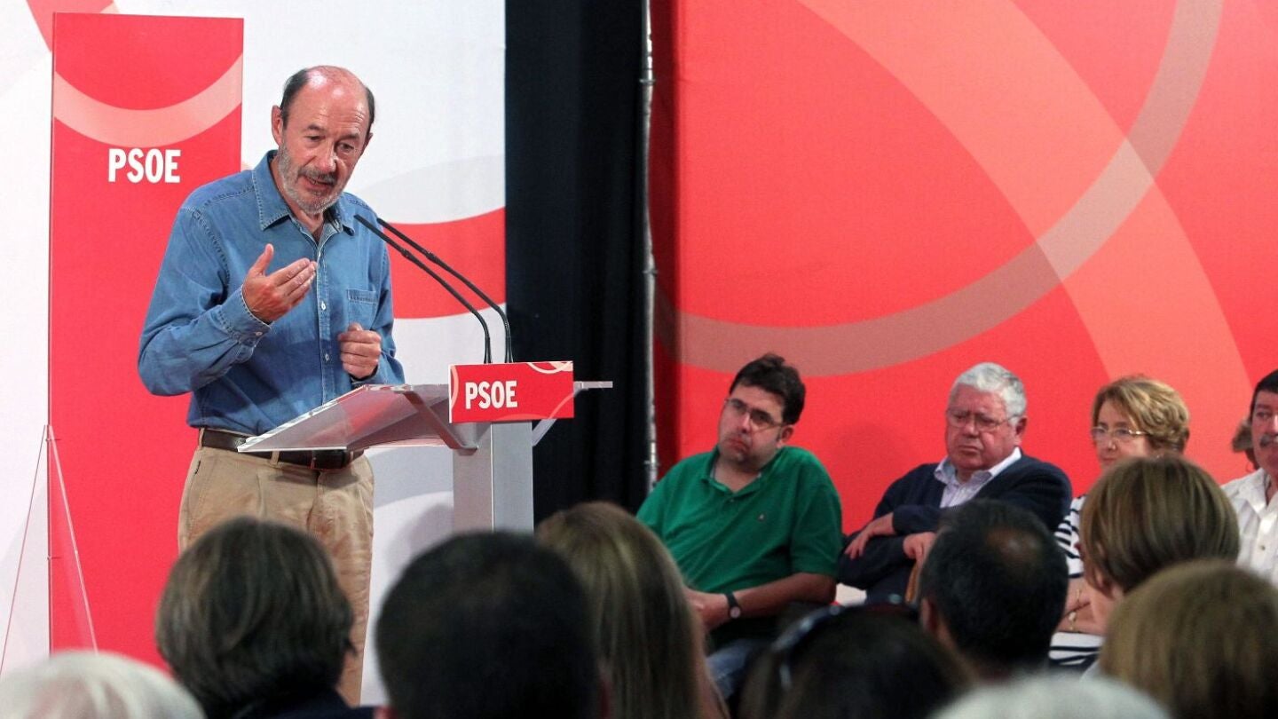 Alfredo P&eacute;rez Rubalcaba, secretario general del PSOE