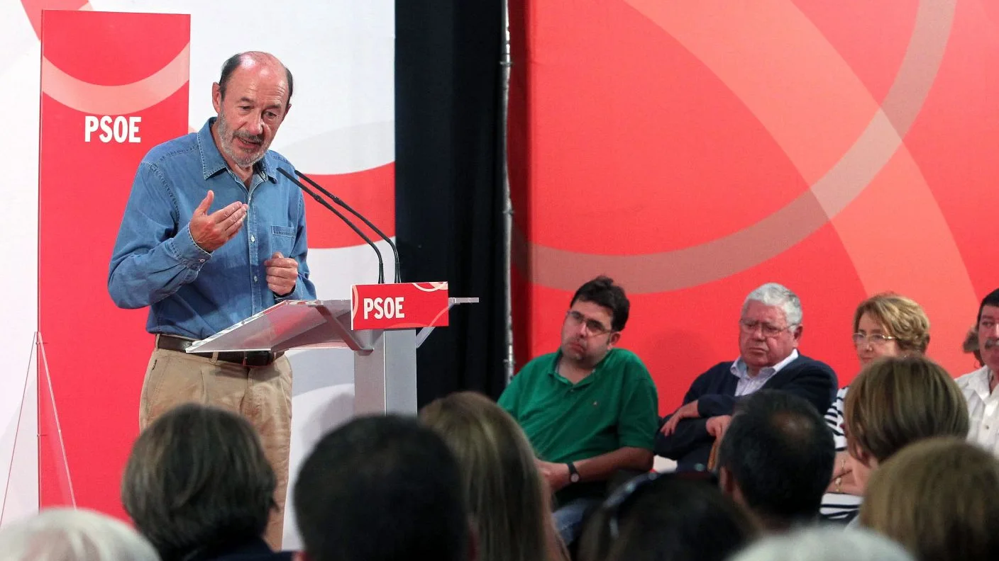 Alfredo Pérez Rubalcaba, secretario general del PSOE