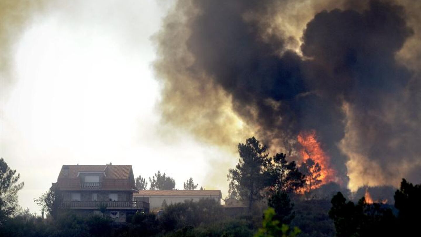 Fuego en Ourense