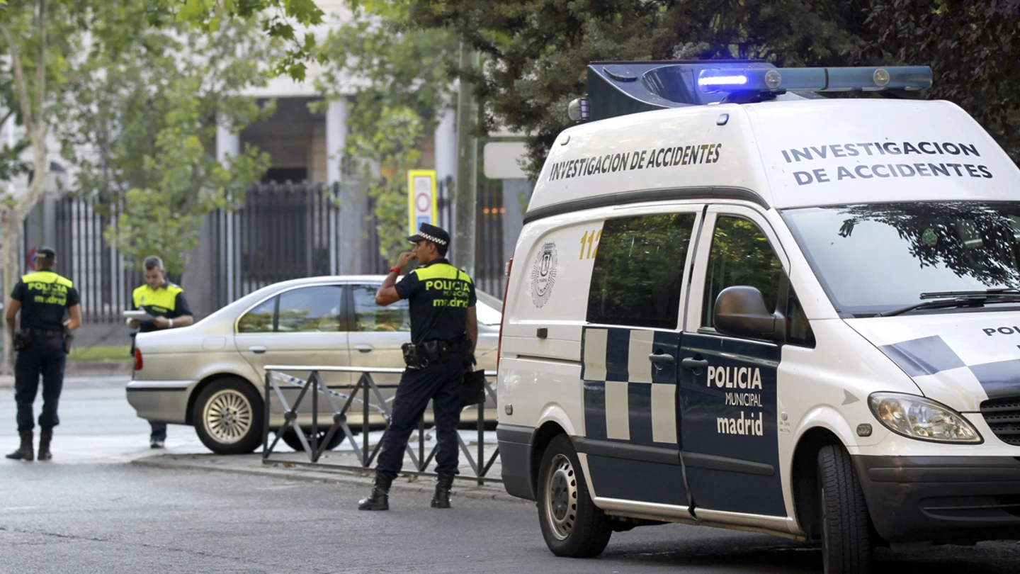Lugar del accidente de la delegada del Gobierno en Madrid, Cristina Cifuentes. Lugar del accidente de la delegada del Gobierno en Madrid, Cristina Cifuentes.