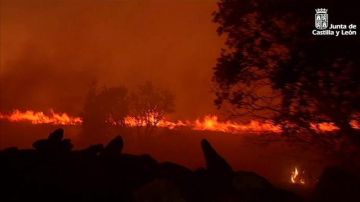 Imagen del incendio de Zamora