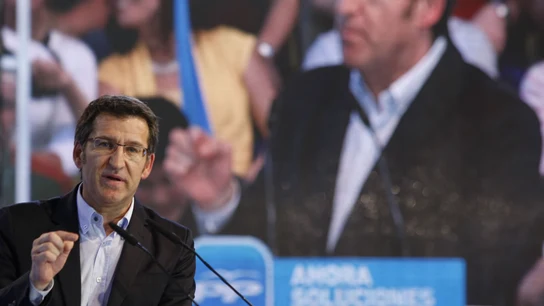 Alberto Núñez Feijóo en campaña electoral Alberto Núñez Feijóo en campaña electoral