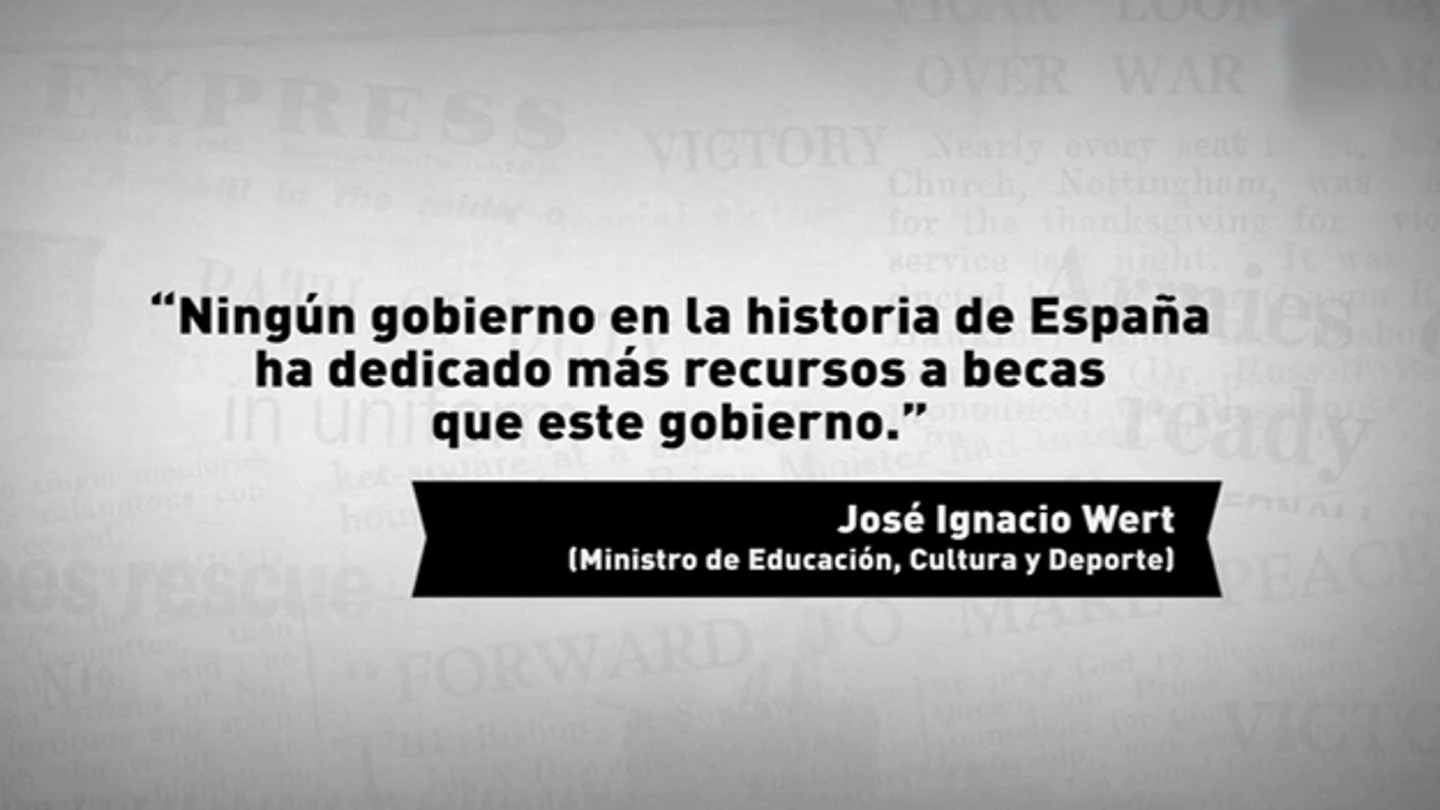 El Objetivo analiza lo dicho por Wert El Objetivo analiza lo dicho por Wert