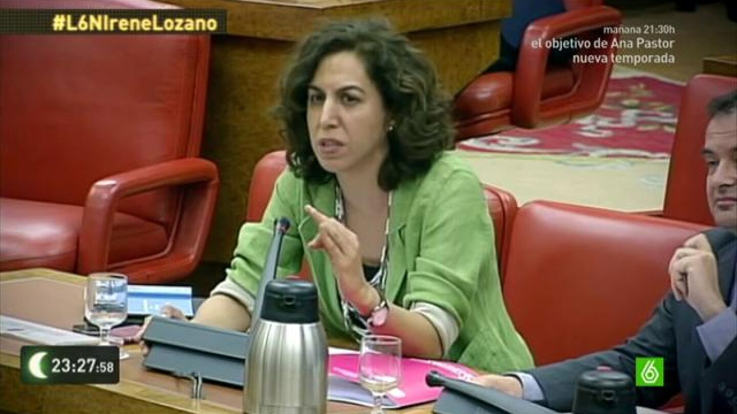 Irene Lozano, una reci&eacute;n llegada que ya se atreve con los 'pesos pesados'