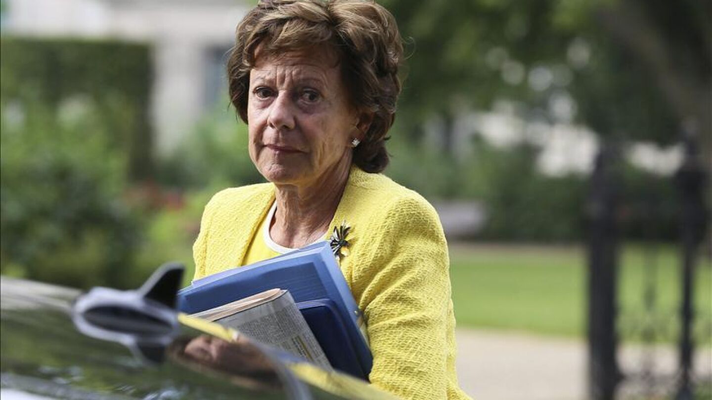 La vicepresidenta de la Comisi&oacute;n Europea (CE) y responsable de Agenda Digital, Neelie Kroes. 