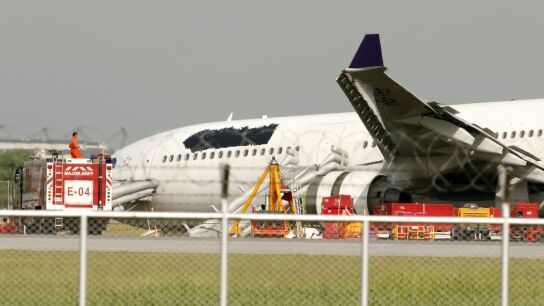Accidente de avi&oacute;n en Bangkok