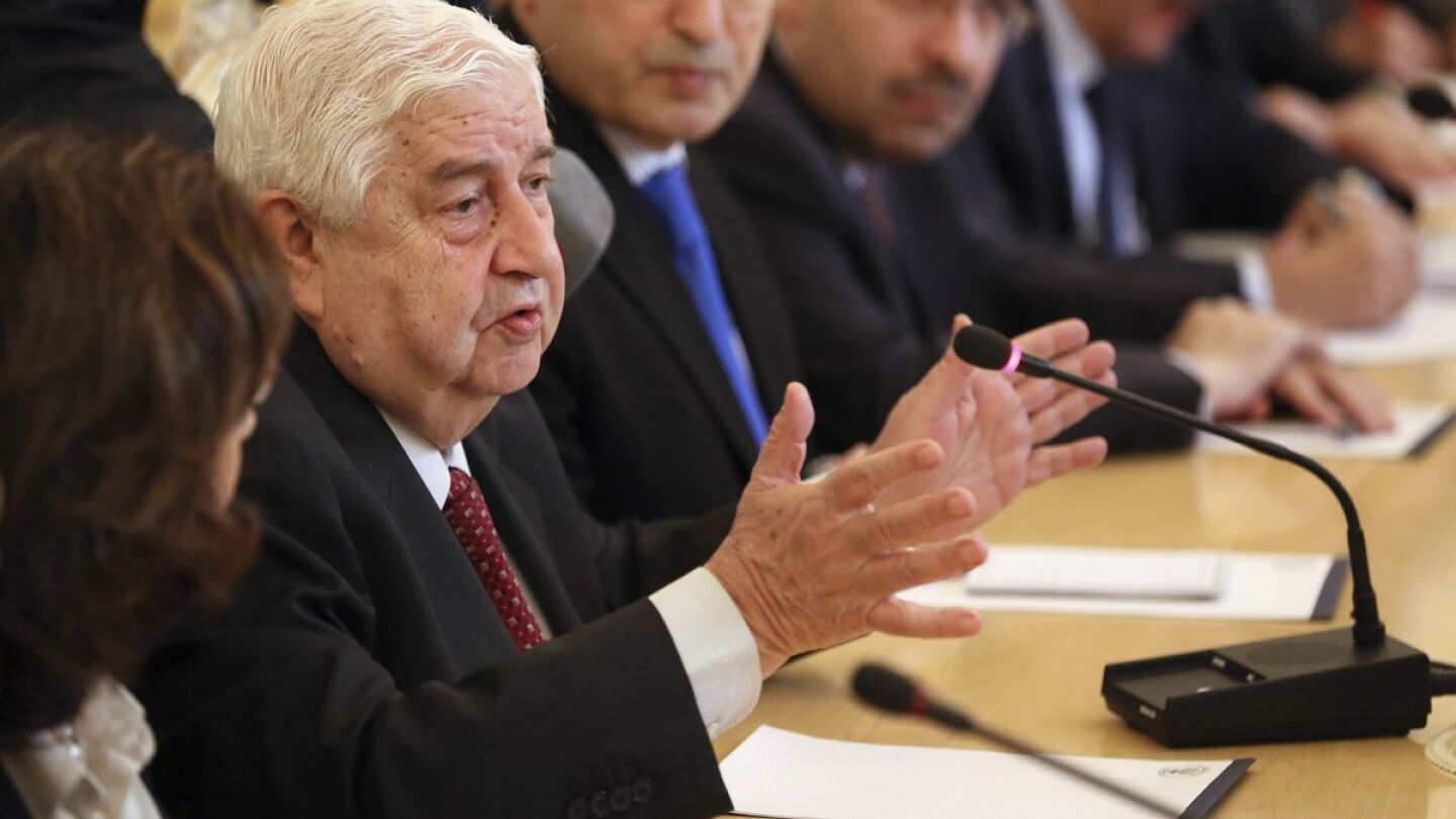 El ministro de Asuntos Exteriores sirio, Walid Muallem