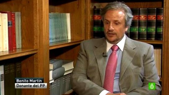 Benito Mart&iacute;n, Donante del PP