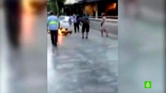 Un hombre se quema a lo bonzo en Murcia