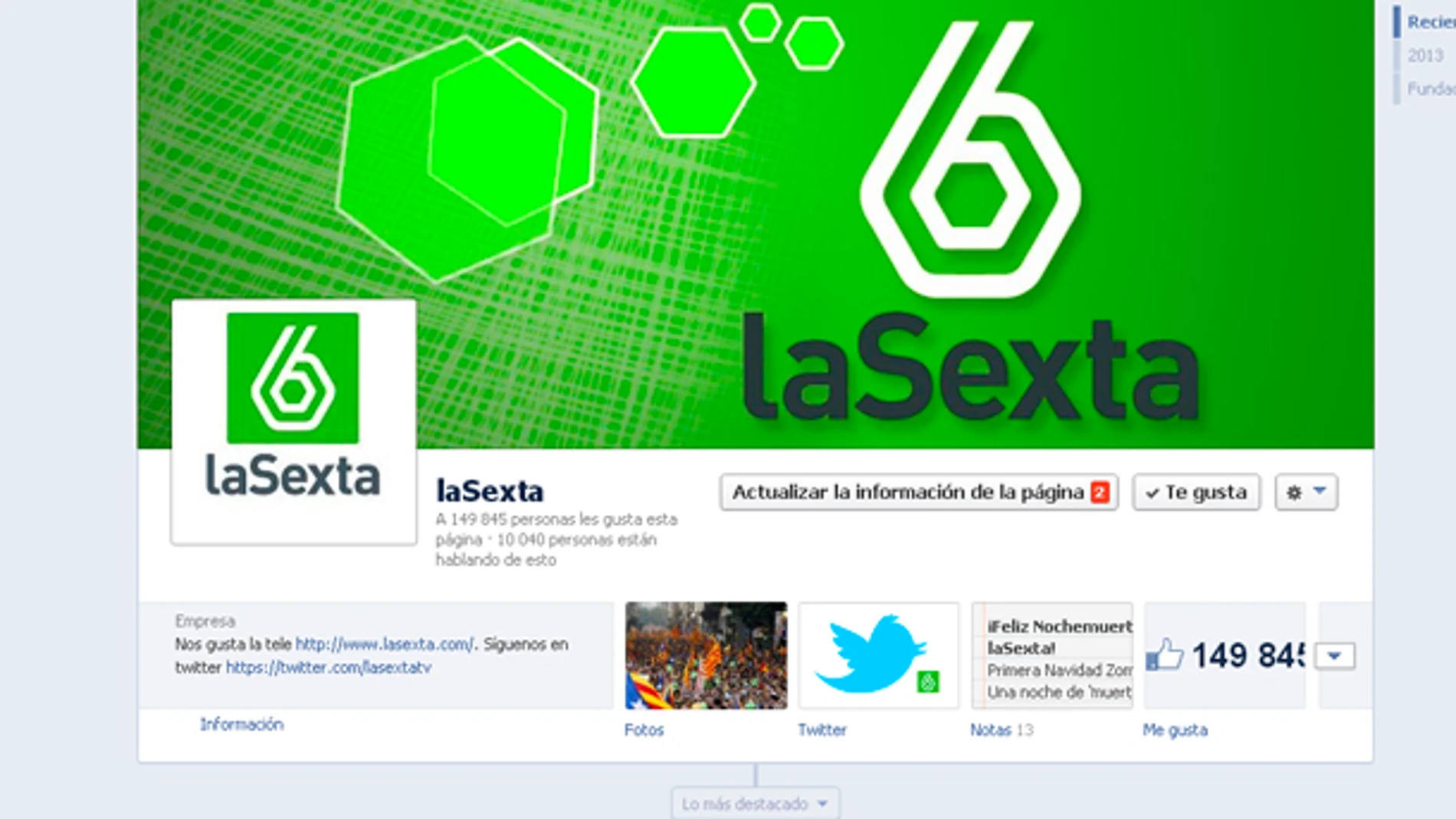 Facebook laSexta