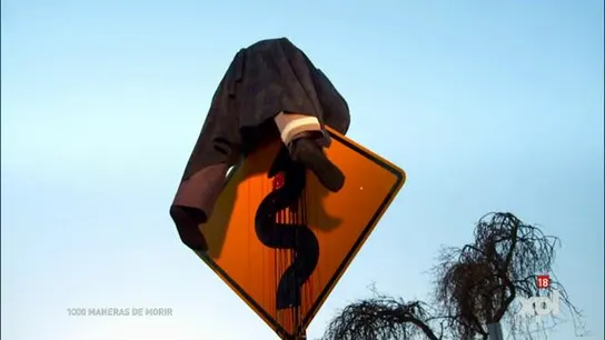 Empalado por una señal de tráfico Empalado por una señal de tráfico