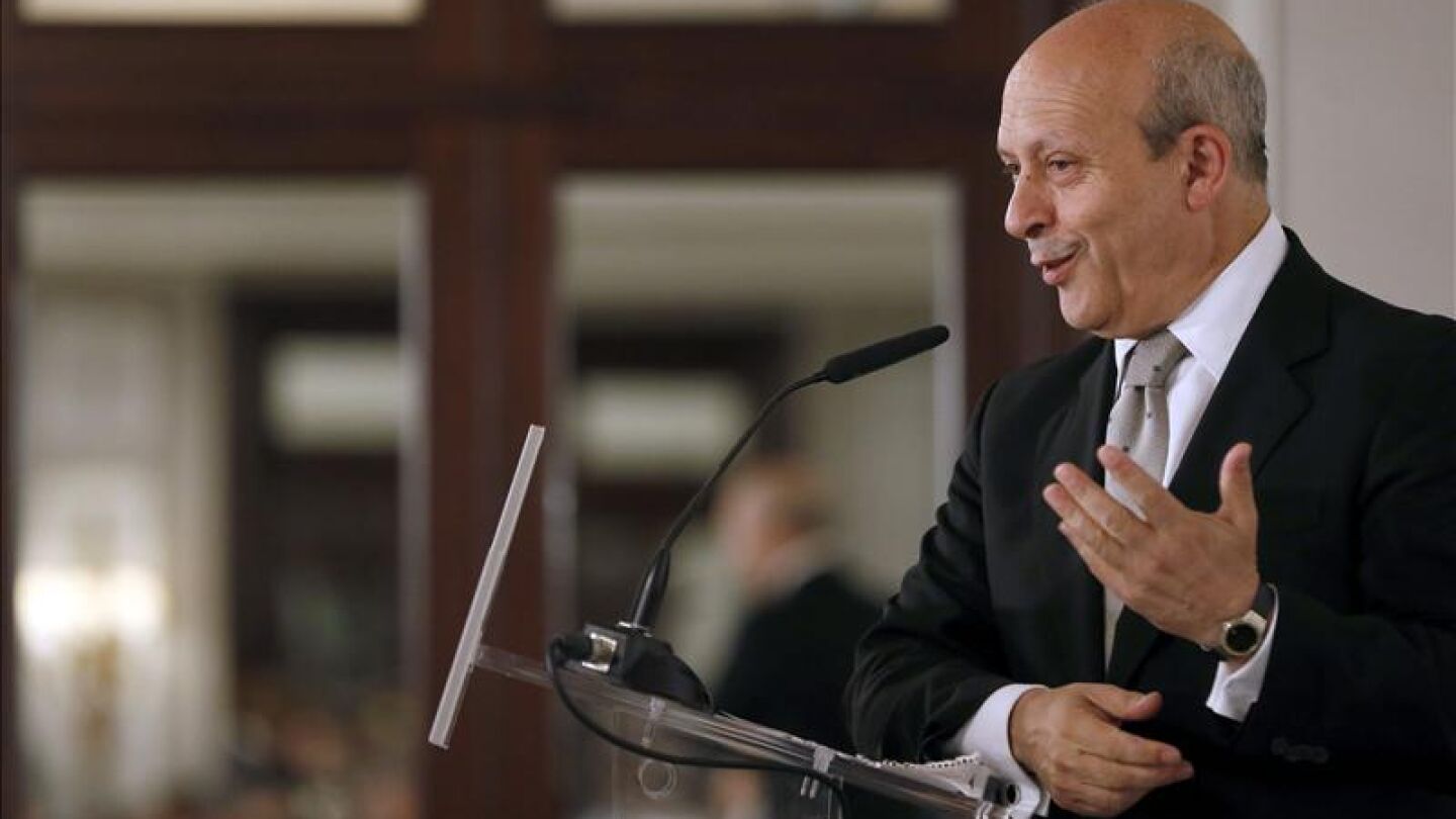 El ministro de Educaci&oacute;n, Jos&eacute; Ignacio Wert.