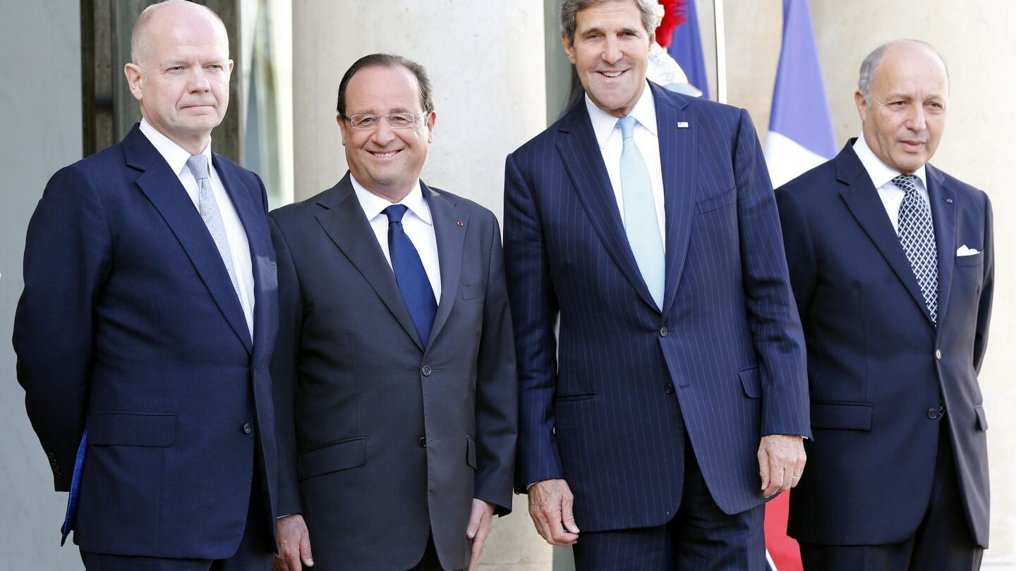 Francia, EEUU y Reino Unido abordan c&oacute;mo mantener la presi&oacute;n sobre Siria